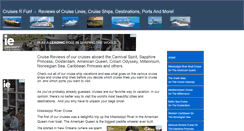 Desktop Screenshot of cruisesrfun.com